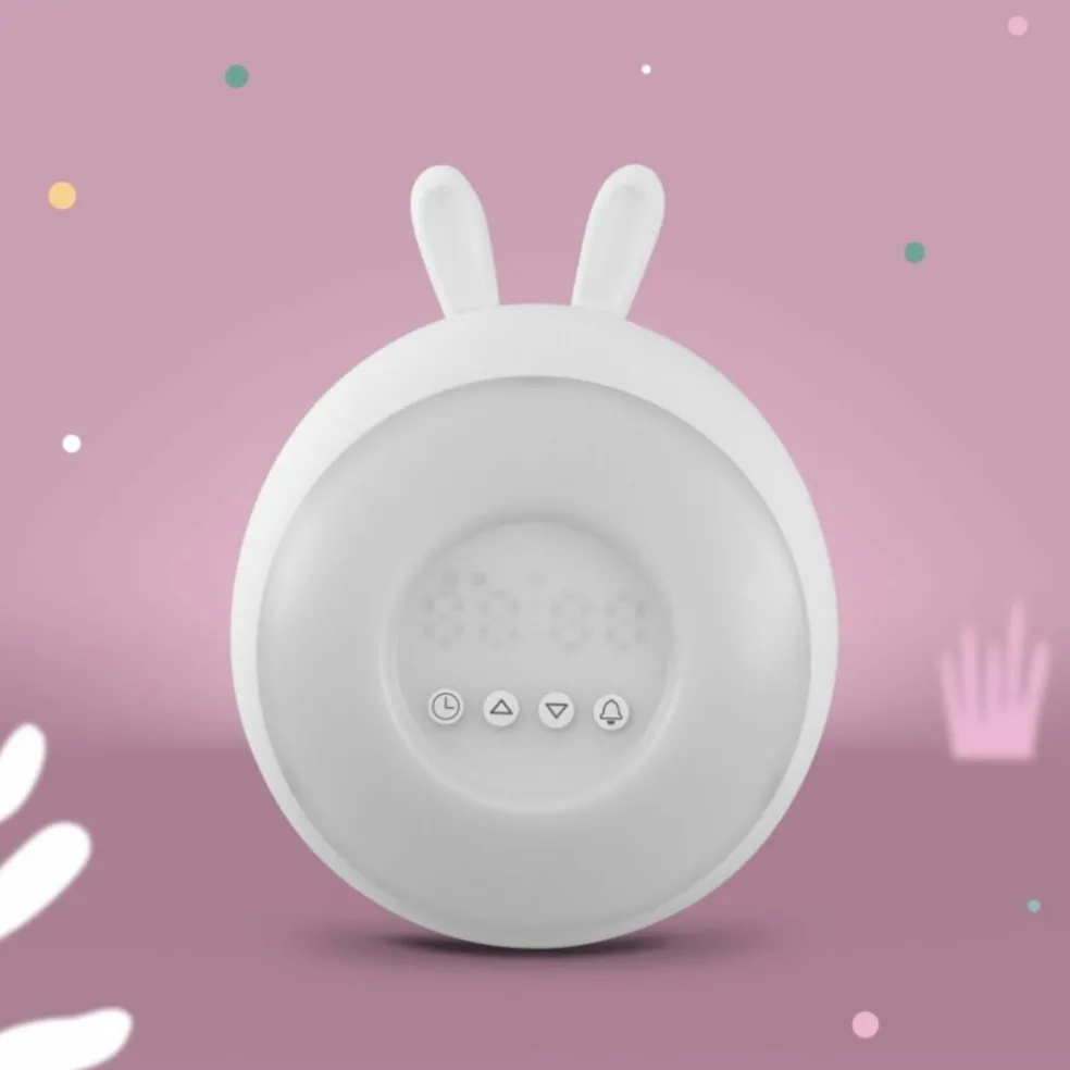 Réveil 2 en 1 Lapin Blanc