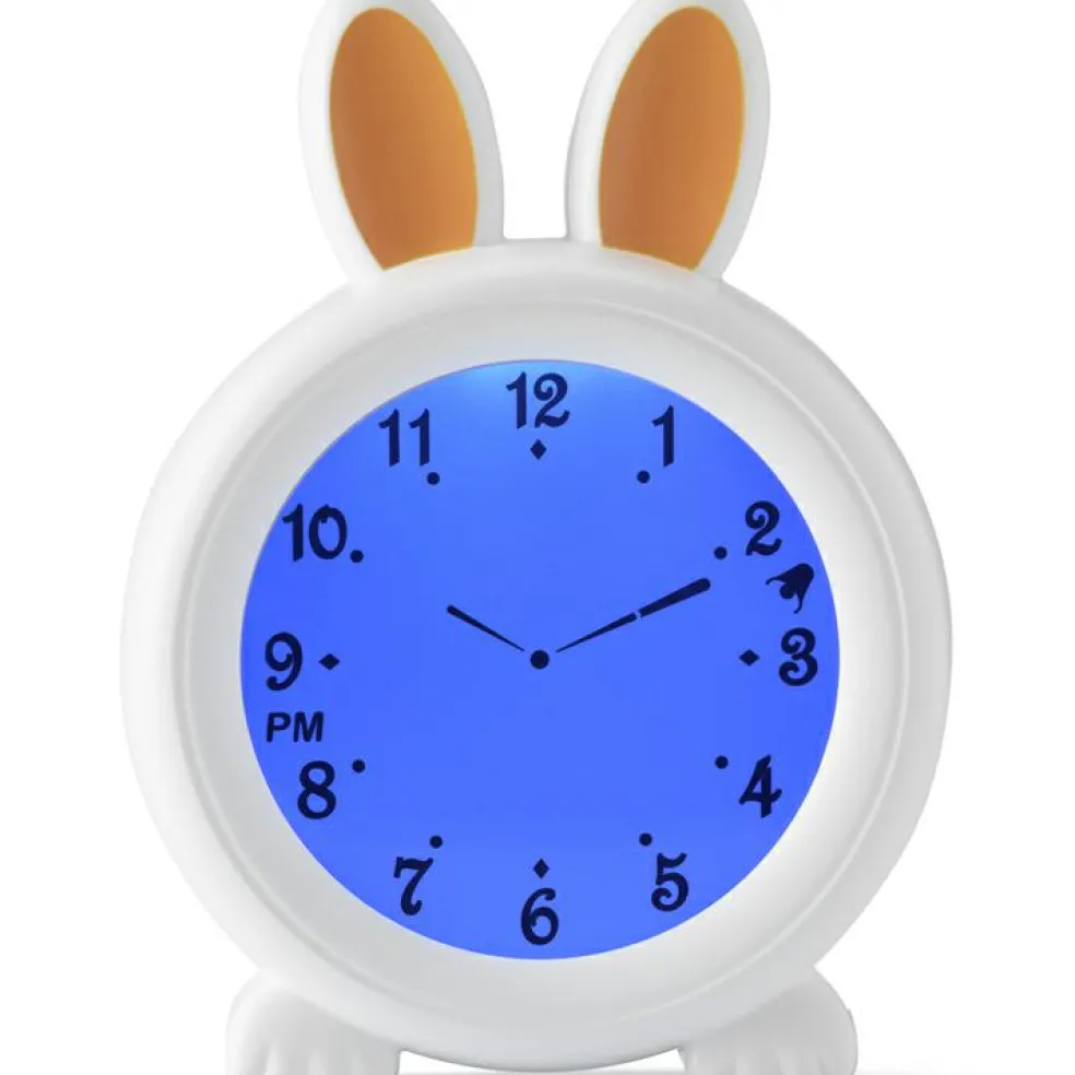 Réveil éducatif et veilleuse sleeptrainer lapin