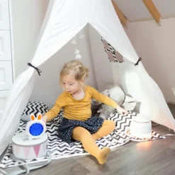 Réveil éducatif et veilleuse sleeptrainer lapin