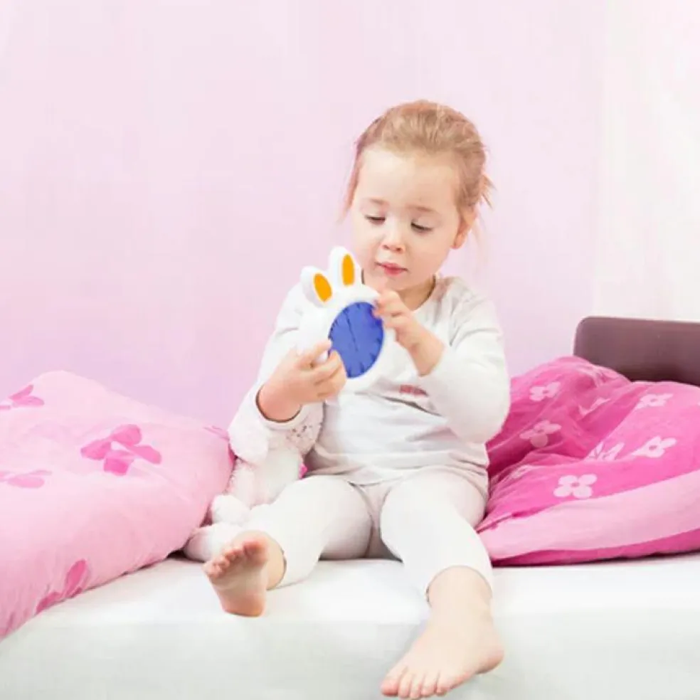 Réveil éducatif et veilleuse sleeptrainer lapin