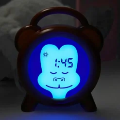 Réveil éducatif et veilleuse sleeptrainer singe