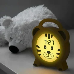 Réveil éducatif et veilleuse sleeptrainer tigre