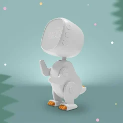 Réveil Robot Dinosaure Blanc