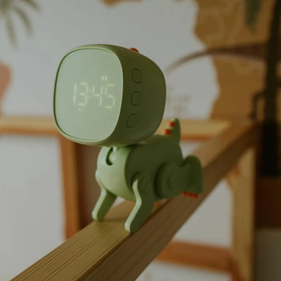Réveil Robot Dinosaure Vert
