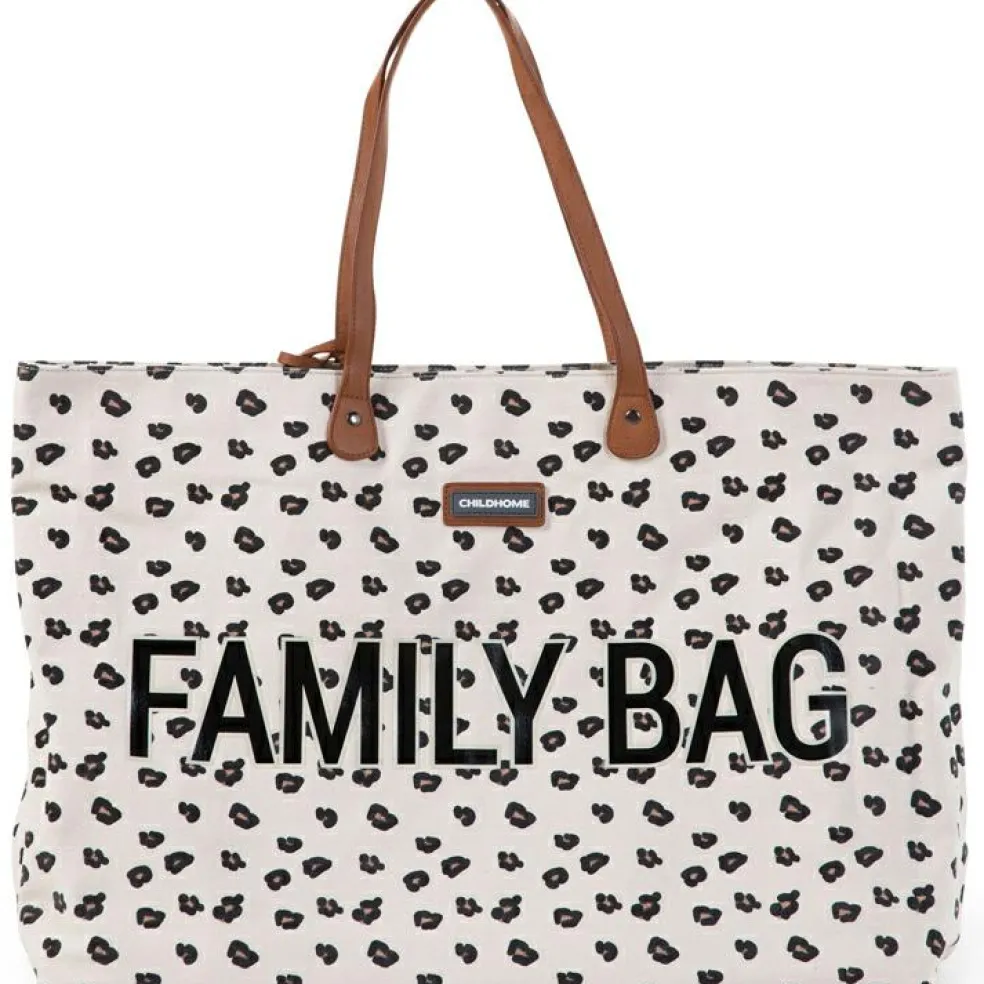 Sac à anses Family bag léopard