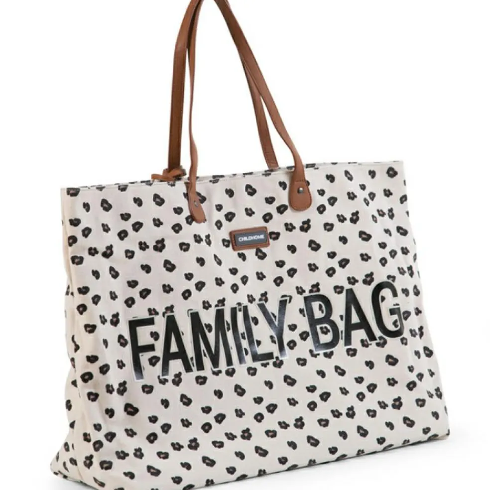 Sac à anses Family bag léopard