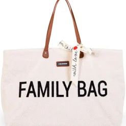 Sac à anses Family bag Teddy écru