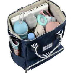 Sac à dos à langer Wellington bleu marine