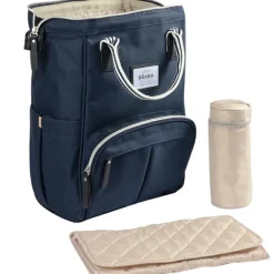 Sac à dos à langer Wellington bleu marine