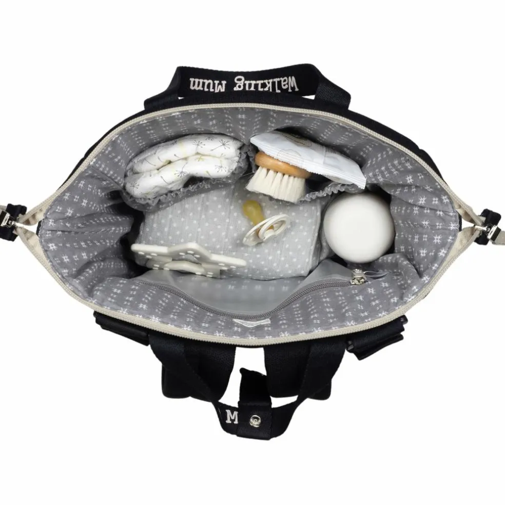 Sac à dos à langer Eco Mum Black