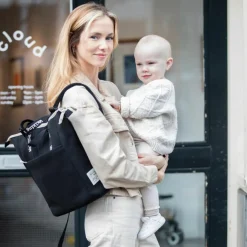 Sac à dos à langer Eco Mum Black