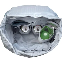 Sac à dos à langer en polyester recyclé gris Outdoor Green Label