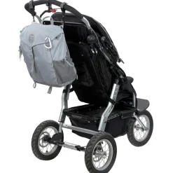 Sac à dos à langer en polyester recyclé gris Outdoor Green Label