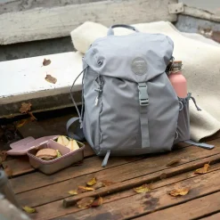 Sac à dos à langer en polyester recyclé gris Outdoor Green Label