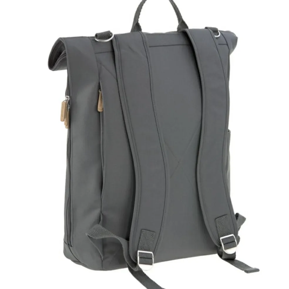Sac à dos à langer en polyester recyclé Rolltop anthracite