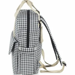 Sac à dos à langer I Love Vichy Noir