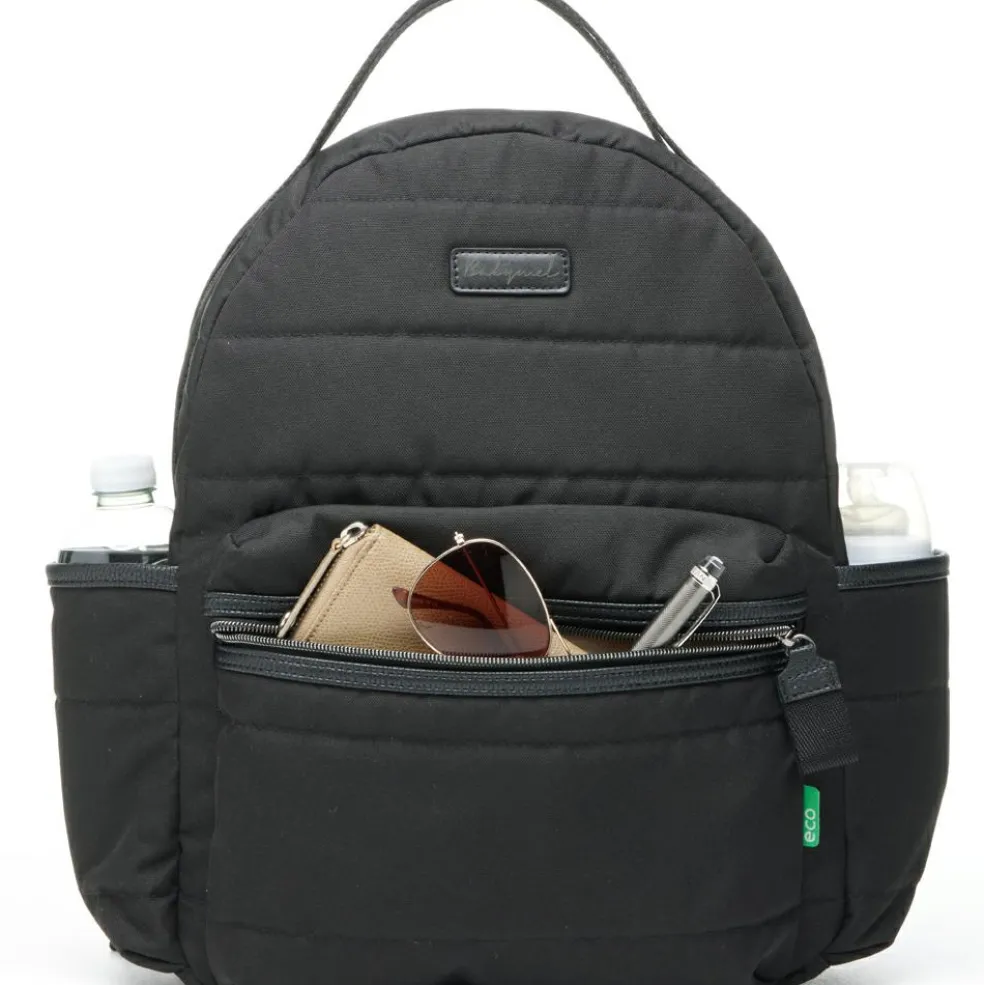 Sac à dos à langer Lola eco quilt noir