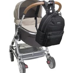 Sac à dos à langer Lola eco quilt noir