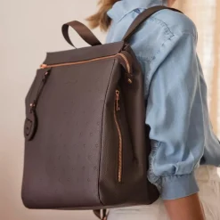 Sac à dos à langer London Coffee