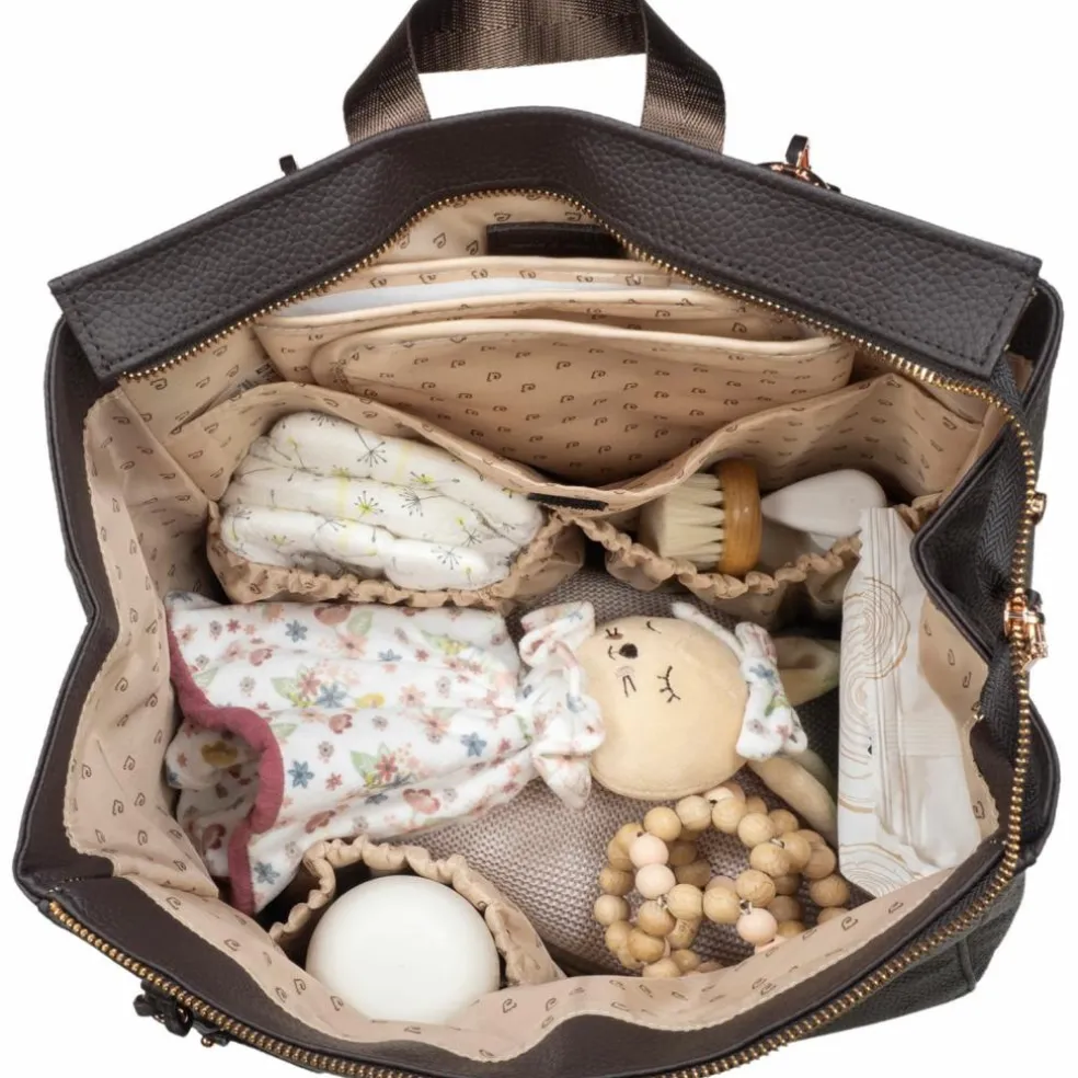 Sac à dos à langer London Coffee