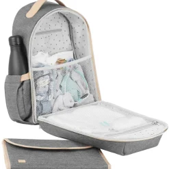 Sac à dos à langer Pyla smokey