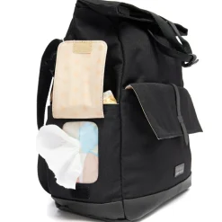 Sac à dos à langer Quinn Eco noir