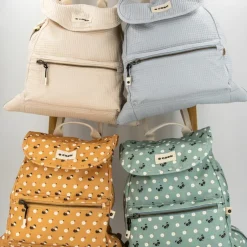 Sac à dos à langer évolutif Chien Terracotta