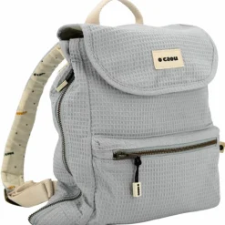 Sac à dos à langer évolutif nid d'abeille Bleu-Gris