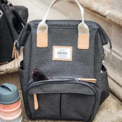 Sac à dos à langer Wellington gris chine foncé