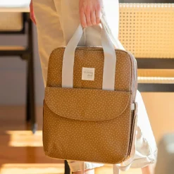 Sac à dos à pois Poppy Cannelle