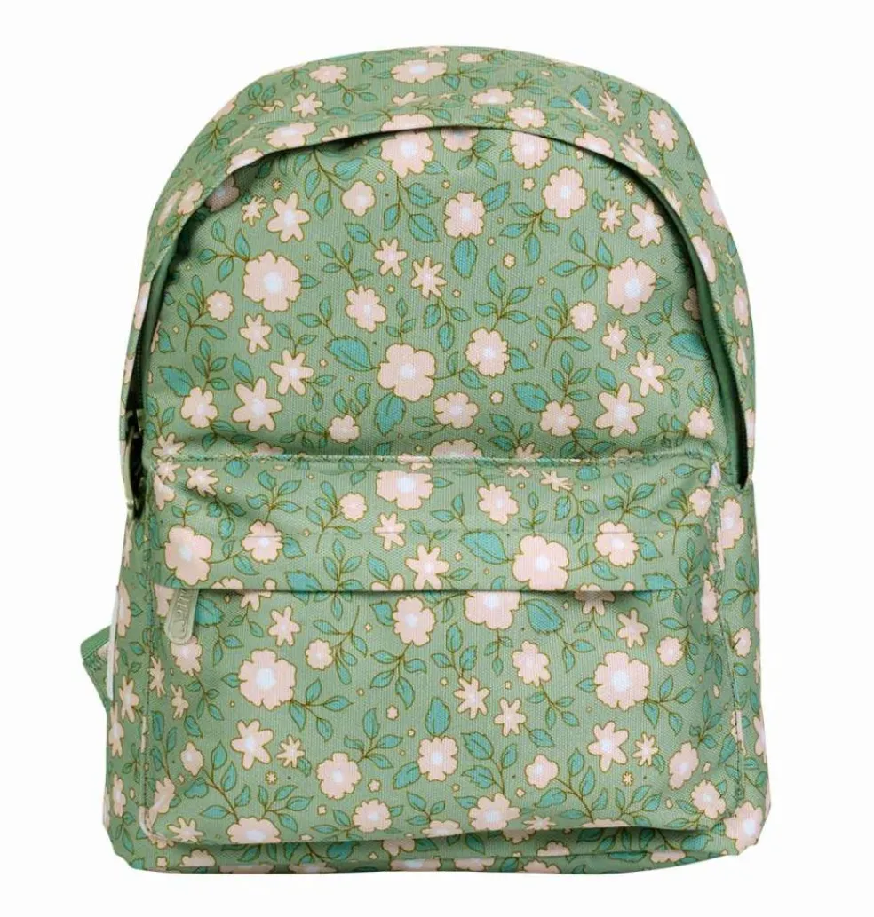 Sac à dos bébé Fleurs sauge