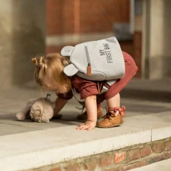 Sac à dos bébé My first bag canvas gris (24 cm)