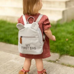 Sac à dos bébé My first bag canvas gris (24 cm)