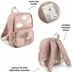 Sac à dos enfant canvas Elphee Rose