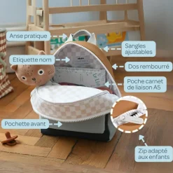 Sac à dos enfant faro matcha latte