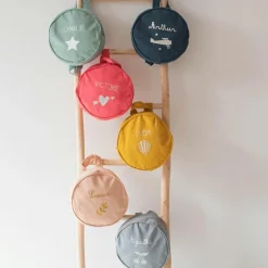 Sac à dos enfant jaune moutarde (personnalisable)