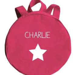 Sac à dos enfant rose grenadine (personnalisable)