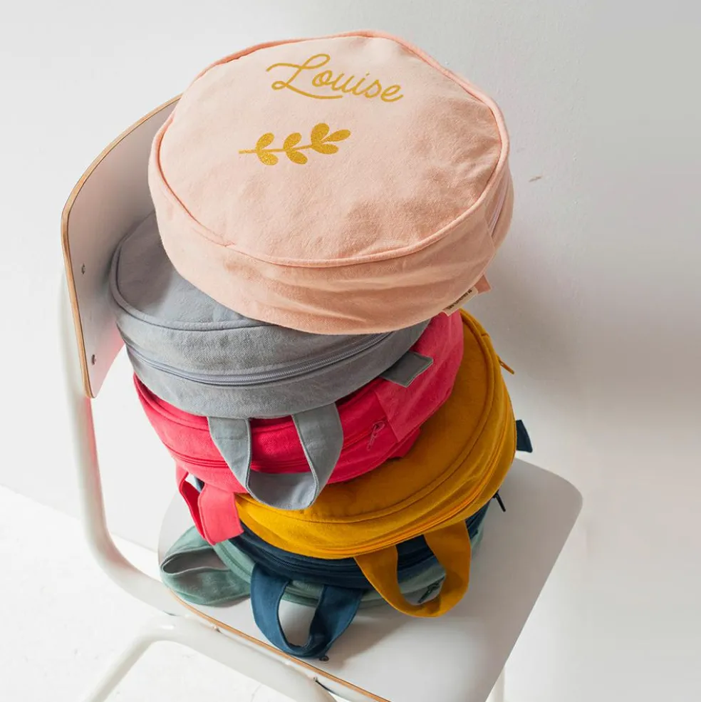 Sac à dos enfant terracotta (personnalisable)