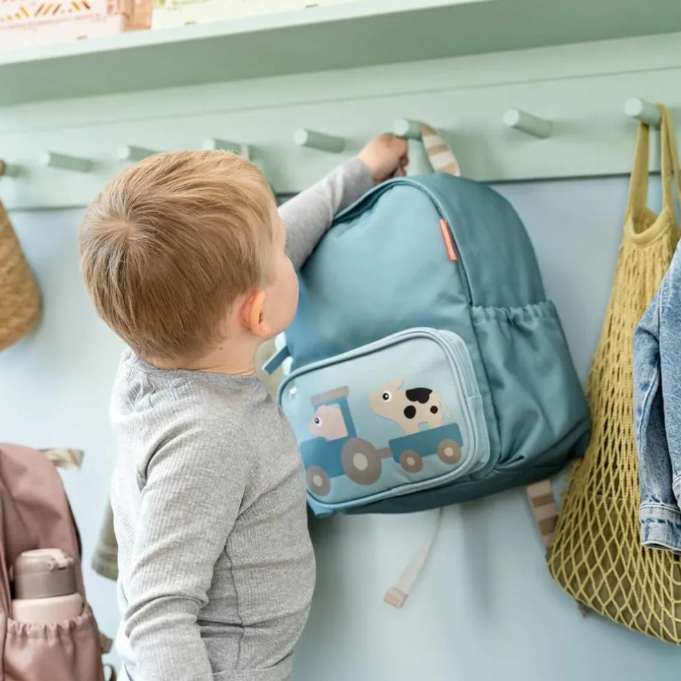 Sac à dos enfant Tiny farm Bleu