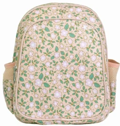 Sac à dos Fleurs rose avec poche isotherme