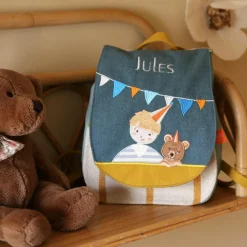 Sac à dos Les copains d'abord Ours (personnalisable)