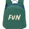 Sac à dos Little Gang velours Fun Ocean green