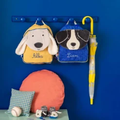 Sac à dos Puce bleu Puce et Pilou (personnalisable)