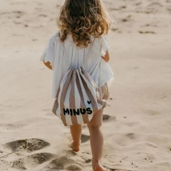 Sac à ficelles enfant rayures rose