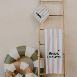 Sac à ficelles enfant rayures rose