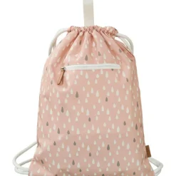 Sac à ficelles gouttes rose