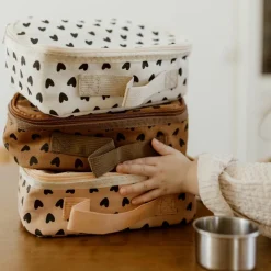 Sac à goûter isotherme Cœurs Noisette