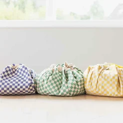 Sac à jouet 2 en 1 Noomad Original Vichy Yellow