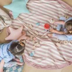 Sac à jouets 2 en 1 Noomad Original Stripes Pink