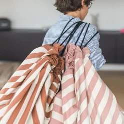 Sac à jouets 2 en 1 Noomad Original Stripes Pink